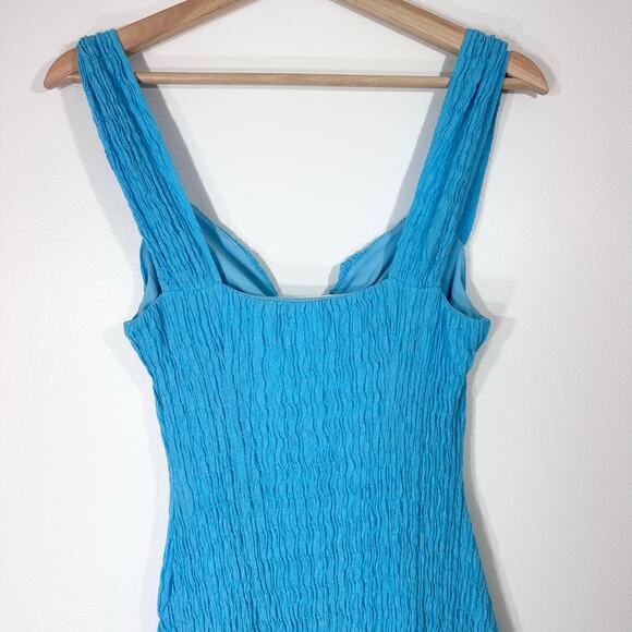 Free People Beach Dress Eleni Bodycon Midi Maxi Dress | Blue | SZ XS - Picture 8 of 11